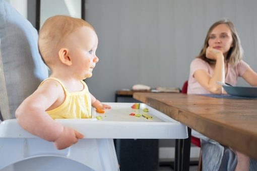 安全面を補強した子供椅子の写真
